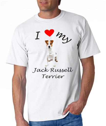 Dogs - Jack Russell Terrier Picture on a Mens Shirt